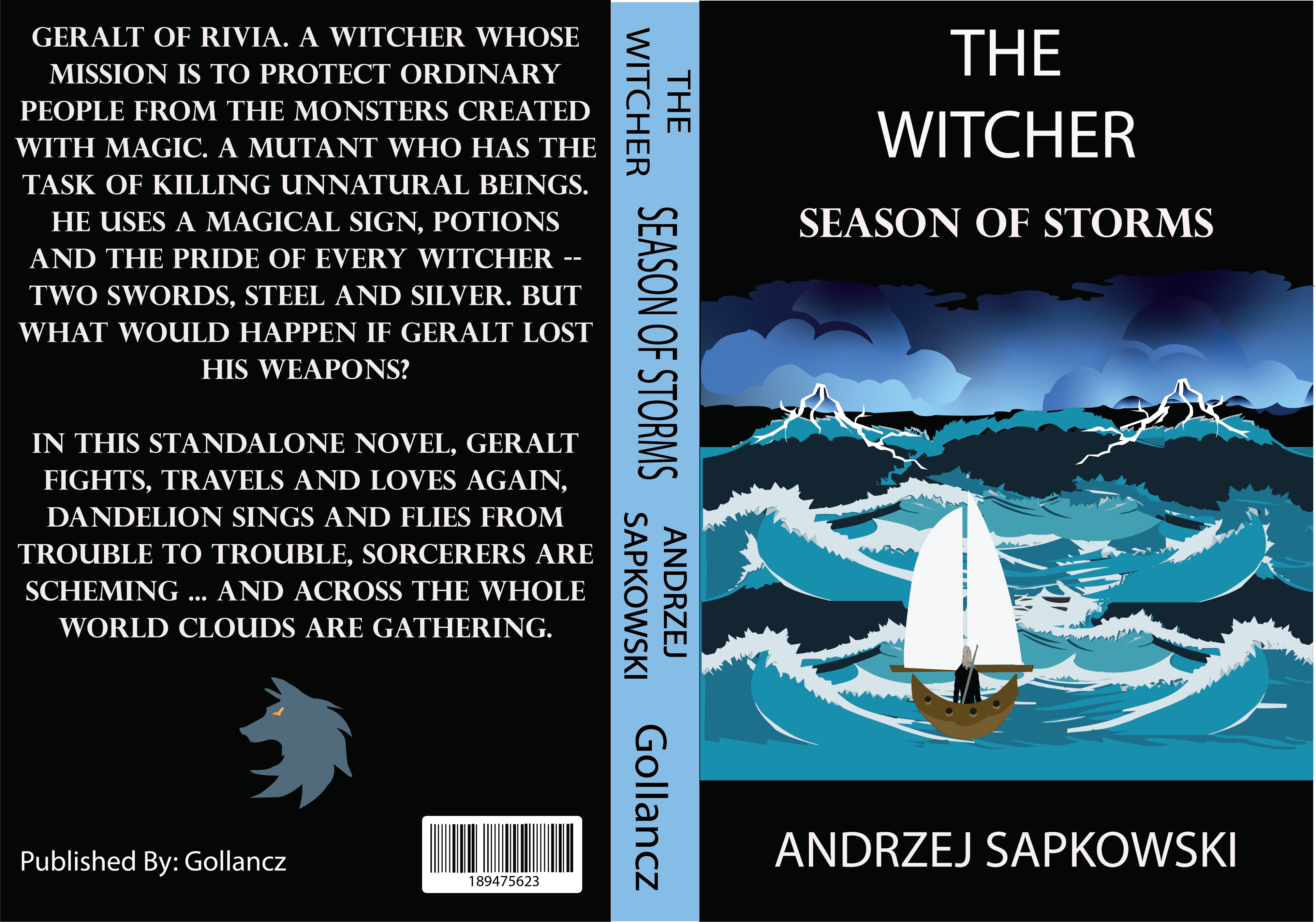 Witcher concept book cover
